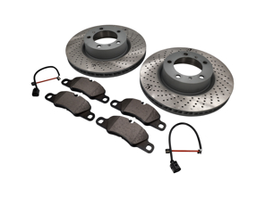 VORDERE Bremsbeläge und Bremsscheibenpaket Porsche 991 3.4L - 99735140101, 99735140201, 98135193904
