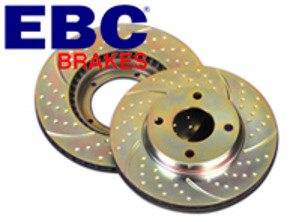 Brake Disc Rotor Front. Porsche 944S2 / 944 Turbo / 968 (EBC Groove GD995) - 95135104102, 95135104103, 95135204101 - GD995