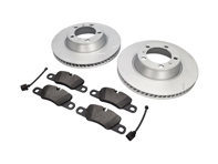 Pacchetto pastiglie freno e disco freno POSTERIORE. Porsche Panamera 3.0L Diesel / 4T - 971615601PMEY, 971615601P, 971615602PMEY, 971615602P, 95861236550, 97035294908BRE, 97035294908