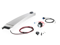 B-pillar trim with power supply cable set, Silver. Porsche 957 Cayenne 2008-10 - PCG559320A