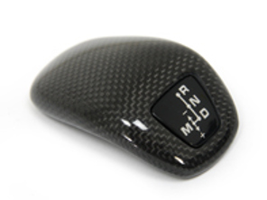 Sports gear shift knob cover, Carbon / Black. Porsche Panamera (971) - 9Y0713139