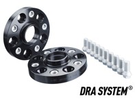 Wielafstandhouders H&R DRA TRAK+ Systeem in zwart Steek 5x130 voor Porsches