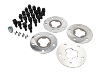 Wheel spacers kit with wheel bolts and locking bolt set (+5mm) - 99104450000, 00004450043