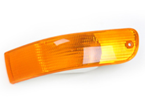 Anzeigeeinheit in bernsteinfarbener Front. Porsche 993 1994-97