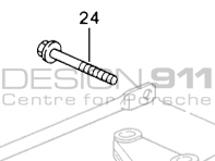 Gearbox Silencer Block Hexagon-Head Bolt. Porsche 993 C2 - 90037802309, 90037808801