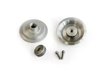 Serrure / bouton en aluminium Rennline. LISSE. Porsche 911 84-89 / 964 / 928