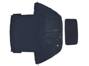 Verdeckbezug blau-schwarz. Porsche 993 Cabrio - PCG561900007JW