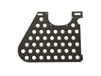 Aluminium-Bodenplatte Beifahrerseite RHD Coupé. Porsche 911 Coupé 1969 bis 1989 - 90155106242, 90155106123 - SL-FB-22-B - RHD w AC