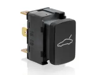 Interrupteur à pointe pour déverrouiller le coffre, noir mat. Porsche 996 >>2002 Targa - 99661310710A05