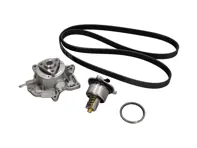 Kit pompe à eau, courroie et thermostat. Porsche 718 Boxster 2.0L / 718 Cayman 2.0L - 9A210605002, 9A210605001, 9A210605003, 9A110622603, 9A110622602, 9A712111000, 0PB121110A, 0PB121688, 9A2210222400/1