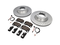 REAR Brake Pads and Brake Disc Package Porsche 997 Turbo Zimmermann - 99735240502, 99735240602, 99761275402, 99735208602, 99735294905
