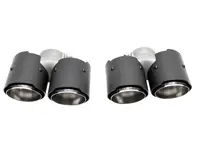 Échappement Deluxe Quad-Style Tail Pipes, fibre de carbone. Porsche 997.2 Carrera - 99711115130, 99711135130, 99711198330, 99711199130, 99711199140, 99711115230, 99711135230, 99711198430, 99711199231, 99711199240