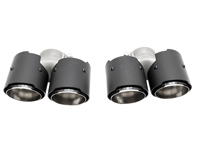 Exhaust Deluxe Quad-Style Tail Pipes, Carbon Fibre. Porsche 997.2 Carrera - 99711115130, 99711135130, 99711198330, 99711199130, 99711199140, 99711115230, 99711135230, 99711198430, 99711199231, 99711199240