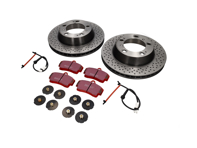 HINTERES Bremsscheibenpaket mit Sport-EBC-Bremsbelägen Porsche Boxster S - 98635240301BRE, 98661236501, 99635208600, 99635208602, DP31208C, 98635240301, 09889021, 98735240300, 98735240301, 98661236500, 96435209600, 99635208601, 96435209601, 99635293903, 98635293910, 98635293911, 99635293900, 99635293902