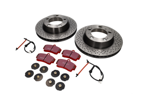 Paquete de discos de freno TRASERO con pastillas de freno deportivas EBC Porsche Boxster S - 98635240301BRE, 98661236501, 99635208600, 99635208602, DP31208C, 98635240301, 09889021, 98735240300, 98735240301, 98661236500, 96435209600, 99635208601, 96435209601, 99635293903, 98635293910, 98635293911, 99635293900, 99635293902