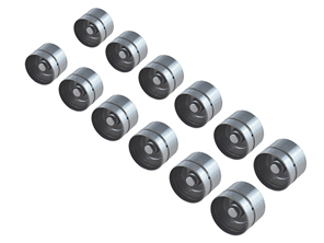 Juego de 12 taqués de válvula hidráulica de árbol de levas para escape. Porsche 987 Boxster / 996 / 997 / 987C Cayman / 955 Cayenne - 99610504172, 99610504172, 99610504150