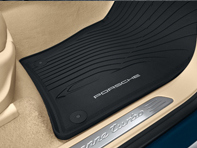 Rubber floor mats '4-zone Aircon'. Porsche 958 Cayenne RHD - Right hand drive - 95804480054