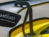 Heckflügel-Schwanenhals-Riser-Satz 3 Zoll, trockene Kohlefaser. Porsche 718 GT4 RS - 9GT827465D, 9GT827466D - SRRISERCF