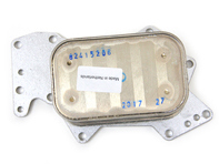 Radiator oil cooler on engine. Porsche 957/958 Cayenne Diesel - 95510727100, 95510717600, 059117021K