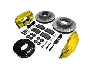 Kit d'amélioration avant étrier et disque de frein 'Big Yellows' pour Porsche 911 - FVD351964499ALU