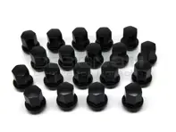 Radmuttern 20ER PACK Schwarz. Porsche 911 1965-89 / 964 / 993 / 944 / 968 / 928 / 924 - 99918200336, 999.182.003.36, 999-182-003-36
