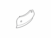 Piastra copridisco freno (INFERIORE) POSTERIORE. Porsche Carrera GT - 98035280101, 98035280201