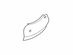 Cache disque de frein (INFERIEUR) ARRIERE. Porsche Carrera GT - 98035280101, 98035280201