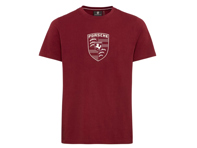 Porsche Crest T-Shirt, Bordeaux Red – Essential Collection - WAP671