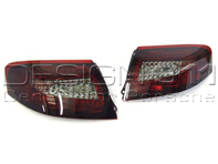 Indicator unit rear, Smoked / Red with LED bulbs for Porsche 996 Turbo / 996 C4S - 99663148700, 99663148800