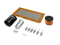 Motoronderhoudsset - Lucht-/brandstof-/oliefilters, bougies en meer - voor Porsche 911 SC 3.0L 1978-1980 - 93010776401, 93010776403, 93011007600, 93011007602, 93011019600, 91111018502, 93011340100, 90012311830, 99917016290, 91110095601