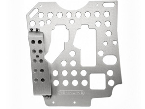 Panneau de plancher en aluminium Rennline. Côté conducteur. Porsche 964 / 993 RHD - F18RH