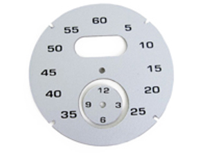 Esfera del instrumento Sport Chrono, Plata. Porsche 997 / 991 / Boxster / Caimán / Panamera - 97641997011 - F97 641 997 011, F97641997011