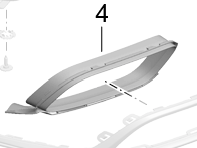 Embellecedor de la tapa del tubo de escape. Porsche 991.2 Turbo - 99150565103OK1, 99150565203OK1