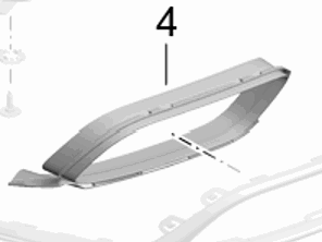 Blende Endrohrblende. Porsche 991.2 Turbo - 99150565103OK1, 99150565203OK1