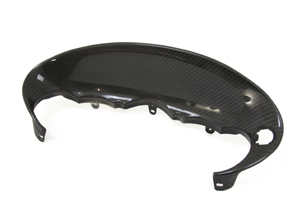 Carbon fibre instruments surround. Porsche 996 RHD - 99655297107, 99655297106