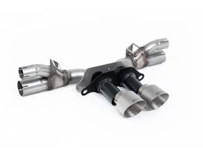 Silenciador trasero deportivo Milltek con derivación, molduras GT-100 de titanio cepillado. Porsche 991.2 GT3 / GT3 RS 2018-20 - 99711102792, 99711102799, 99711102790 - SSXPO197