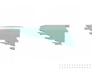 Vetro del finestrino posteriore da 1/4, tinta verde. Porsche 911 1965-77 Coupé - 90154310230, 90154310130