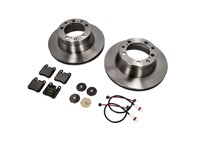 REAR Brake Pads and Brake Disc Package. Porsche 964 C2 1989-91 SMALL CALIPER - 96435294903, 95135204102, 96461236501