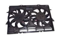 Water radiator fan with cowling. Porsche 95B Macan - 95B121003E, 95B121003C, 95B121003B, 95B121003A, 95B121003