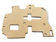 Pedalbodenplatte LHD, links. Porsche 964 / 993 - 8871, 99355106300, 96455160100