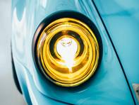 LED headlamp set with yellow reflector and clear lens LHD. Porsche 911 / 964 - 91163111302, 91163102400, 91163111300