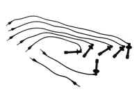 Jeu de câbles d'allumage HT. Porsche 911 1965-74 - 91160606100, 90160905500, 90160905700, 90160906100, 90160910000, 91160905000, 91160906100 - ZEF309, ZEF309