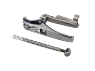 Door handle trigger with hardware Chrome. Porsche 911 1969-77 - 91153106100, 91153106200, PCG53106000, 91153194100 - 1687151000, EQ871105