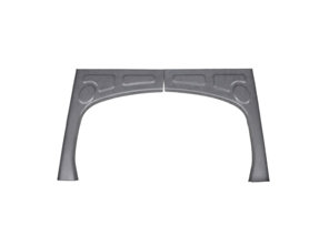 Motorregal (2 Stück). Porsche 356B / 356C - 64450108107, PP137, P137