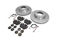 REAR Brake Pads and Brake Disc Package. Porsche 996 GT3 2003>> ABS - 9975140990, 99735141090, 99635194800, 99761267700, 99635208602