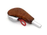 Pomo de palanca de cambios, Oliva flor. Porsche 955 / 957 Cayena - 955426069304V8, 95542606930, 95542498200