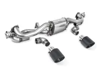 Milltek Sportauspuff ab GPF nach hinten und Carbon Jet Trims. Porsche 718 Cayman GT4 / Boxster GTS 4.0L - 982251053F, 982251053H, 982251053K, 982251053E - SSXPO169