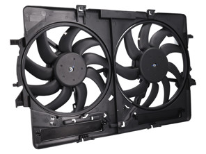 Ventiladores de radiador de agua con carenado. Porsche Macan 2.0L 95B - 8K0959501G, 9A712100315, 8K0121003P