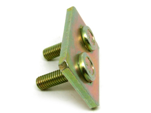 Plaque de retenue du silencieux arrière d'échappement. Porsche 986 Boxster - 99611331101, 1625001400