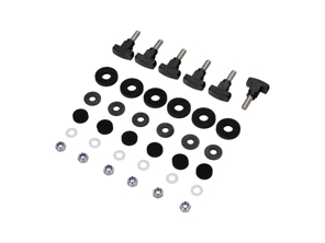 Fitting Kit for Grille for Rear Spoiler Lid Porsche 911 74-89 - 91155941100, 91155941101, 91155943300, 113951539, 91155943500, 90008402601, 91155915101, N01166516